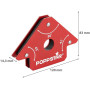 Poppstar Aimant soudeur (angle de soudage, force d'adhérence 11,3 kg - 45/90/135°), 4 pièces, rouge