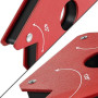 Poppstar Aimant soudeur (angle de soudage, force d'adhérence 11,3 kg - 45/90/135°), 4 pièces, rouge