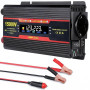 1500W Onduleur 12V 220V Transformateur Allume Cigare Convertisseur | 2X USB, 1X Prise Secteur Et Port Convertisseur pour Voiture