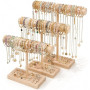 Fyhqwf 3 PièCes PréSentoir à Bijoux En Bois - Porte Collier - Porte Bracelet - Convient Pour La Salle De Bain, La Coiffeuse, La