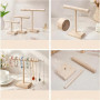 Fyhqwf 3 PièCes PréSentoir à Bijoux En Bois - Porte Collier - Porte Bracelet - Convient Pour La Salle De Bain, La Coiffeuse, La