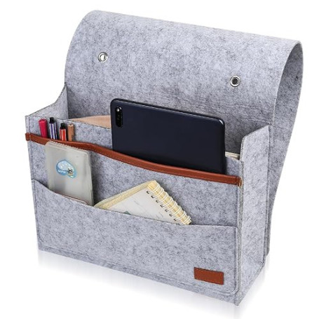 SZSIQI Poche de Lit, Organisateur de en Feutre à Suspendre, Suspendu Pochette de, Sac de Rangement en Feutre à Suspendre, Organi