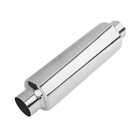 Silencieux, Silencieux Echappement Voiture en Acier Inoxydable de 305 mm avec Sortie D'air de 63 mm Echappement Voiture Universe