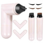 2PCS Eyeliner Stamp, Double Eye Liner Noir Waterproof Liquide Stamp, Imperméabilisation Durable, Facile à Enlever (Noir + Marron