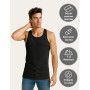 ALPIDEX Débardeur Homme Lot de 5 100% Coton sans Manches Côtelé Maillot | Sous-Vêtement, Sous Chemise, Basique, Classique, OEKO-