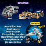 LEGO Star Wars 75421 Smart Play : Le TIE Fighter de Dark Vador - Jouet Interactif Tout-en-Un avec Smart Brique, Tag, Minifigurin