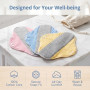 6 Pièces Protège-Slips Lavables, Serviettes Hygiéniques Réutilisables | 22 x 17 cm Serviettes Hygiéniques Réutilisables en Tissu
