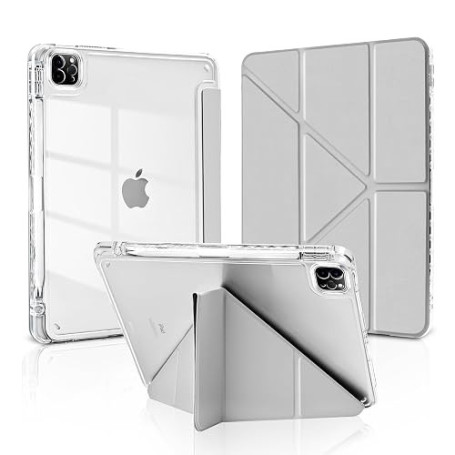 MuyDouxTech Coque pour iPad Pro 11 Pouces 2022/2021/2020/2018 (4e/3e/2e/1re Génération) avec Porte-Stylet, Support Vertical et H