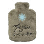 DRAEGER PARIS 1886 - Ma Jolie Bouillotte Chauffante Fausse Fourrure Gris Flocon 17x14cm - Soulagement Douleurs Enfant Dos, Cou,