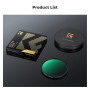 K&F CONCEPT Filtre ND8 82mm 3 Stops Densité Neutre Nano-X | HD,Nano-revêtement de 28 Couches,Étanche,Verre optique,Résistant à l