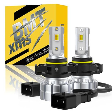 BMT xms Ampoule 5202 H16EU LED, Switchback Blanc 6500K / Jaune Ambré 3000K - Feux de Conduite Double Couleur Blanc/Jaune, Pack d