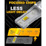 BMT xms Ampoule 5202 H16EU LED, Switchback Blanc 6500K / Jaune Ambré 3000K - Feux de Conduite Double Couleur Blanc/Jaune, Pack d