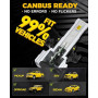 BMT xms Ampoule 5202 H16EU LED, Switchback Blanc 6500K / Jaune Ambré 3000K - Feux de Conduite Double Couleur Blanc/Jaune, Pack d