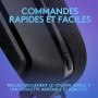 Logitech G G335, casque gaming filaire avec microphone rétractable | Prise audio 3,5 mm, oreillettes à mémoire de forme, léger,