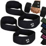 AQF Figure 8 Sangle de Tirage Musculation, Straps de Poignet Haltérophilie | Rembourrage en Néoprène Confortable, Sangles de Lev