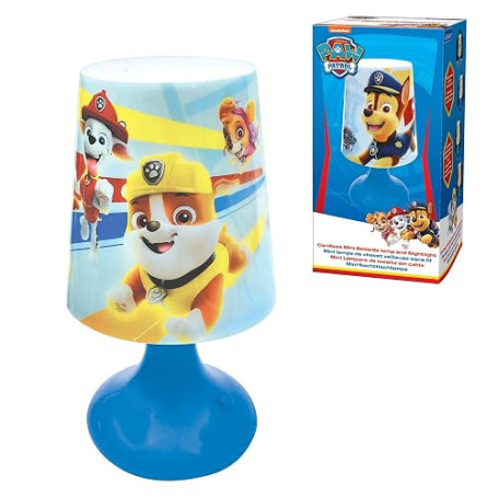Lexibook, Pat' Patrouille Lampe Veilleuse, MLT10PALXB | Lampe de chevet sans fil, veilleuse, Bleu