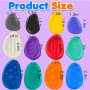12 Pièces Fidget Toys Pierre Sensorielle, Fidget Toys Sensory Stone en Silicone, Jouets Apaisants pour Enfants Pierres préoccupa