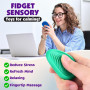 12 Pièces Fidget Toys Pierre Sensorielle, Fidget Toys Sensory Stone en Silicone, Jouets Apaisants pour Enfants Pierres préoccupa