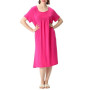 amropi Femme Chemise de Nuit Comfy Pyjama Manche Courte Robe de Nuit Été Casual Chambre à Coucher