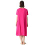 amropi Femme Chemise de Nuit Comfy Pyjama Manche Courte Robe de Nuit Été Casual Chambre à Coucher