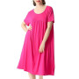 amropi Femme Chemise de Nuit Comfy Pyjama Manche Courte Robe de Nuit Été Casual Chambre à Coucher