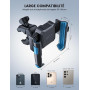 Lamicall Support Téléphone Vélo, Support Téléphone Moto - [1S Verrouillage] | 360° Rotation, Ne Bloque Pas Caméra, Stable & Sûr,