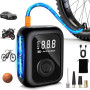 Gonfleur Pneus Voiture sans Fil,150PSI Pompe a Velo Electrique | Compresseur à Air Portatif avec Écran LED Numérique et Éclairag