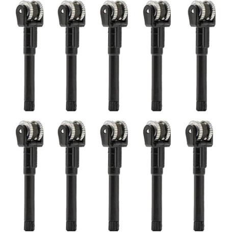 JT2D Lot de 10 Roues à Silex de Rechange, mécanisme d'allumage, composant d'allumage Compatible avec Les briquets Clipper