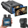 Jumelles Vision Nocturne 4K HD avec Écran 3" | Vision Nocturne Infrarouge Rechargeable 6000mAh, Zoom Numérique 6X, Portée 300m d