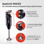 bamix Set mixeur plongeant M350 MAXX avec support, 2 récipients, 4 accessoires, Processeur, Spatule, Brosse de nettoyage, 300 W,