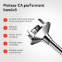 bamix Set mixeur plongeant M350 MAXX avec support, 2 récipients, 4 accessoires, Processeur, Spatule, Brosse de nettoyage, 300 W,