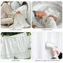 Alaoo Toile de Fond, 1.5x2M Mousseline Lavable Pliable 4 Clous, Blanc | Fond Mousseline pour Photographie Vidéo Camera Prise de
