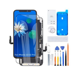 H&LYCYJ Écran d'affichage pour iPhone 12/12 Pro A2403 A2172 | Wear toolbox，Affichage HD，Écran de remplacement，Pour les modèles:A