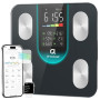 arboleaf Pèse-personne avec Graisse Corporelle et Masse Musculaire 180 kg | Pese Personnes Connectée, avec Grand Écran LED, Anal
