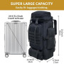 Vaupan Sac à dos de randonnée 80L, de camping militaire MOLLE, imperméable et grande capacité pour les sports de plein air & les