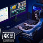 KOZYC USB C vers Dual HDMI Adapter 4K@60Hz, Type C to HDMI Splitter Extended Display (MST Only Support Windows OS)