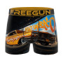 FREEGUN Caleçon Boxer Homme Sport, Lot de 3 | Homme, Coupe Ajustée, Imprimés originaux, Sport, Ultra-doux, Respirant, Tissu exte