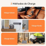 MARBERO Station Électrique Portable 98Wh avec Panneau Solaire Pliable 30W Générateur Solaire 26.400mAh Batterie Externe avec Sor