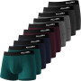 Fullluwaa Boxer Homme Coton Lot de 10, Doux Ceinture Élastique | Calecon Homme Coton, Confortable et Transpirable, Coton doux, A