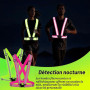 XULIDEONG Harnais Réfléchissant, 2 Pièces Bretelles Réfléchissantes, Gilet de Sécurité Haute Visibilité, Gilet de Sécurité Réflé