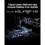 JMGO New N1S 4K Mini Videoprojecteur, Triple Laser, 1700 ISO Lumens, GTV | Gimbal Instantané Autofocus, Netflix, 110% BT.2020, H