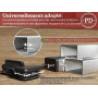 PD® Bouchons à lamelles 40x30 mm pour Tube carré | Embouts rectangulaires PE | Bouchon Pied de Chaise | Bouchon Tube Carré pour