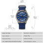 BERNY Montre en Titane pour Hommes Montres Automatiques Super Luminova 10ATM Étanche Homme Mécanique Analogique Montre-Bracelet
