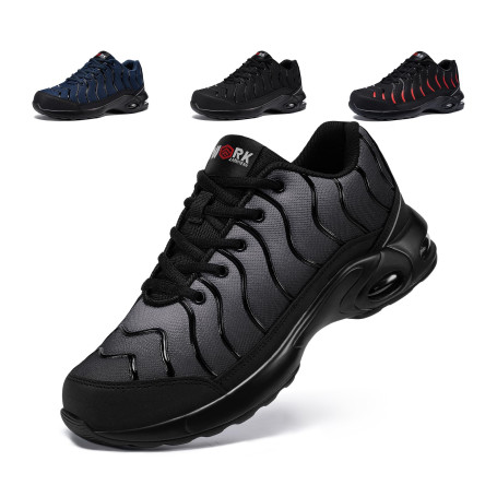 LARNMERN Chaussures de Sécurité Hommes Femmes Basket de Securite | Leicht,Schlagfest,Respirant,Bequem,Bout d’acier,stoßdämpfend,