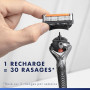 Gillette Lames de Rasoir Homme Proglide Power, Pack de 4 | en Acier Inoxydable, Cartouche Dotée de la Bande Lubrifiante x2, Long