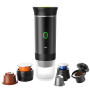 SOUTH AREA Cafetière portable 3 en 1 compatible avec capsules Ness-preso, Dolce-Gusto et café moulu - Mini machine à café électr