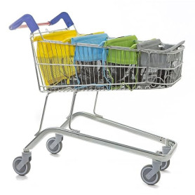 Trolley Bags Sac Jeu de 4 de Chariot de Courses pour Chariot à Roulettes de Supermarché Sac de Plage
