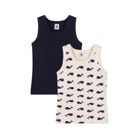 Petit Bateau A0dag Débardeurs Garçon (Lot de 2)