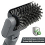 Brosse électrique pour barbecue 3 en 1 – Nettoyeur de barbecue sans fil | Sans fil, rechargeable, imperméable, nettoyant pour ba