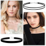 COYUN 6 Pcs Ensemble de collier ras du cou, Colliers Ras du cou en Velours Noir Ruban Collier Femme, tour de cou en velours pour